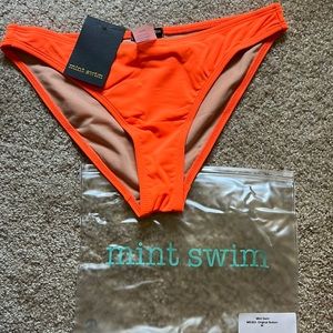 classic orange bikini bottom. Size medium. New with tags. MINT SWIM